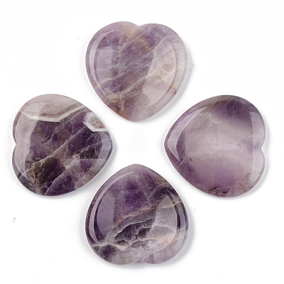 Natural Amethyst Thumb Worry Stone G-N0325-01P-1