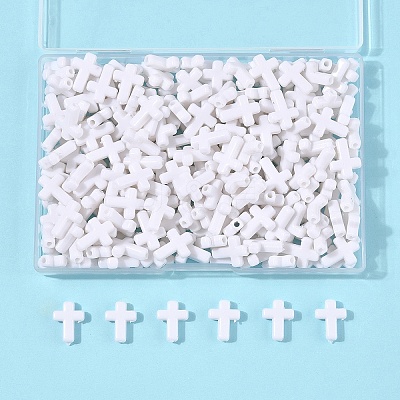 200Pcs Opaque Acrylic Beads SACR-FS0001-39I-1
