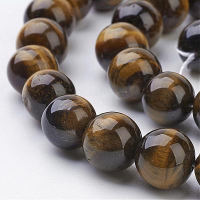 Natural Tiger Eye Beads Strands G-GSR10mmC014-AB+-1