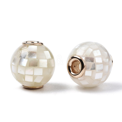 Natural White Shell Beads SSHEL-N034-131J-1