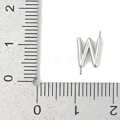 304 Stainless Steel Letter Connector Charms STAS-M108-01P-23-1