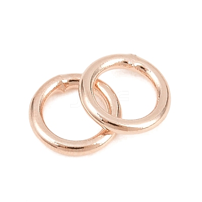 Brass Closed Jump Rings KK-D257-01RG-03-1