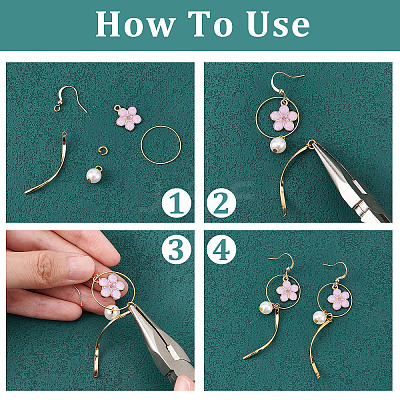 50Pcs Real 18K Gold Plated Brass Horizontal Loop French Earring Hooks KK-CN0001-81-1