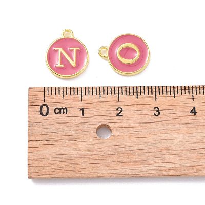 Golden Plated Alloy Enamel Charms ENAM-S118-08-M-1