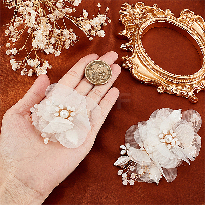 1Set Wedding Bridal Alloy Alligator Hair Clips OHAR-GA0001-05-1