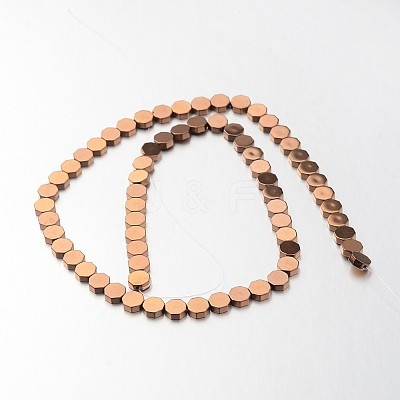 Electroplate Non-magnetic Synthetic Hematite Bead Strands G-F300-59-08-1