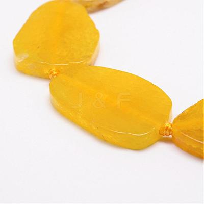 Natural & Dyed Agate Beads Strands G-A171-11M-1