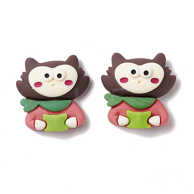 Opaque Resin Cabochons RESI-G036-A04-1