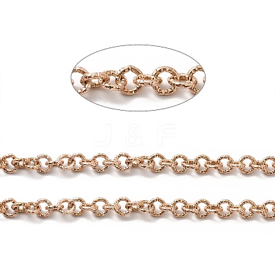 Ion Plating(IP) 304 Stainless Steel Textured Cable Chains STAS-B040-02RG-1