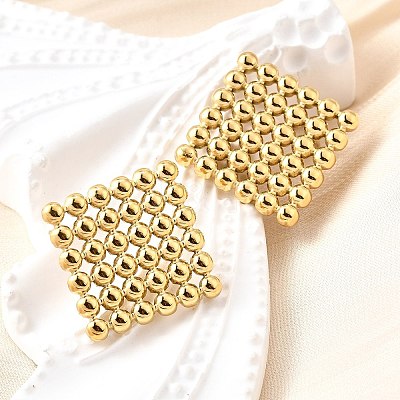 304 Stainless Steel Stud Earrings EJEW-Z026-01G-1