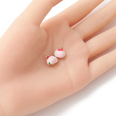 2Pcs Brass Enamel Charms KK-YW0001-91-1