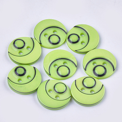 Resin Buttons BUTT-Q041-06A-06-1
