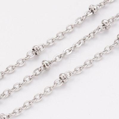 Tarnish Resistant 304 Stainless Steel Cable Chains CHS-H007-08P-1