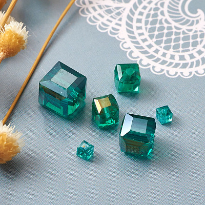 Electroplate Glass Beads Strands EGLA-TA0001-03B-1
