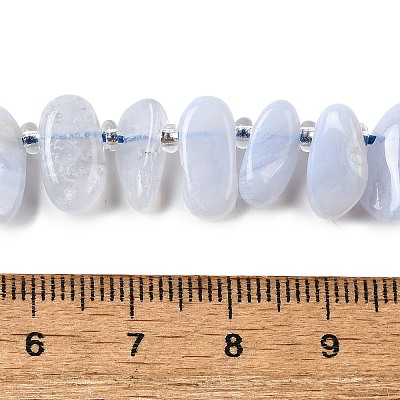 Natural Blue Lace Agate Beads Strands G-J403-03-1