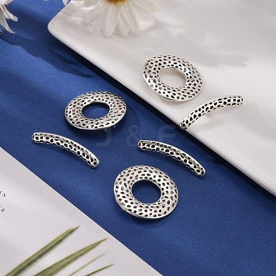 Tibetan Style Alloy Toggle Clasps LF10975Y-NF-1