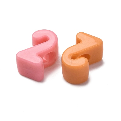 Opaque Acrylic European Beads OACR-S072-04I-1
