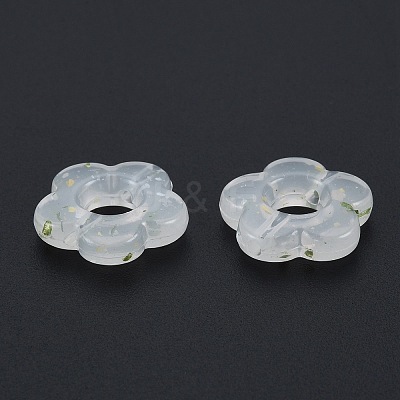 Marbled Stone Style Opaque Acrylic Beads LS-OACR-G009-06E-1