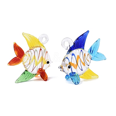 Handmade Lampwork Pendants LA-N048-06-1