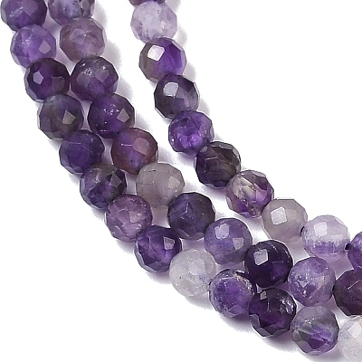 Natural Amethyst Beads Strands G-A252-A03-01-1