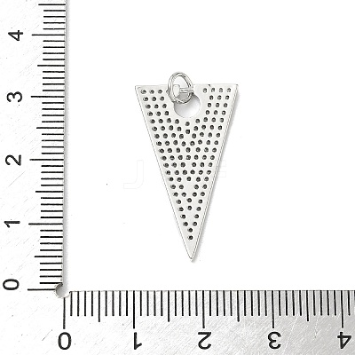 Brass Micro Pave Clear Cubic Zirconia Pendants KK-L254-01P-1