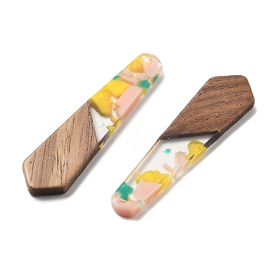 Resin and Walnut Pendants FIND-R051-06C-1