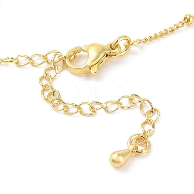 Brass Micro Pave Clear Cubic Zirconia Pendant Necklaces NJEW-Z038-01G-V-1