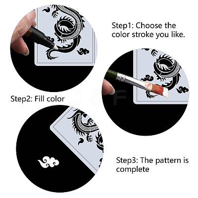 PET Plastic Hollow Out Drawing Painting Stencils Templates DIY-WH0244-291-1