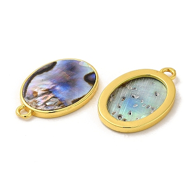 Natural Paua Shell Pendants KK-E059-11G-1