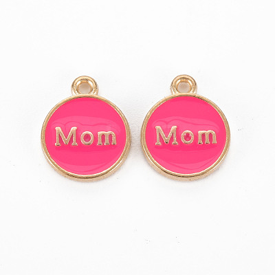 Mother's Day Alloy Enamel Charms ENAM-T016-11-RS-1