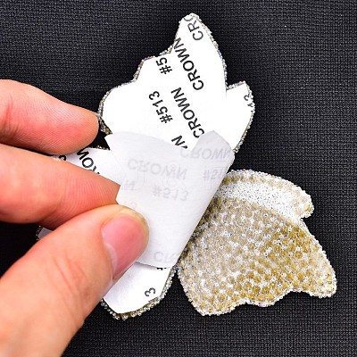 Iron On Rhinestone Glue Sheets X-DIY-WH0148-71-1