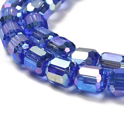 Electroplate Glass Beads Strands EGLA-D030-19H-1
