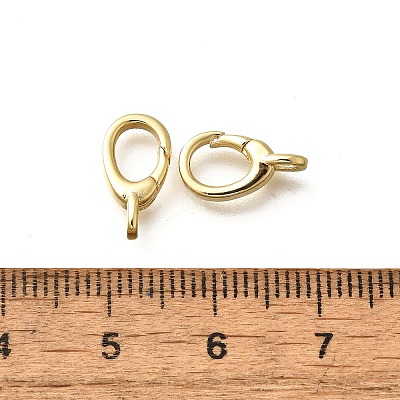 Brass Spring Gate Rings KK-Q043-12G-1