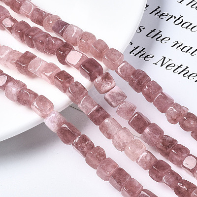 Dyed Natural White Jade Beads Strands G-S364-083A-05-1