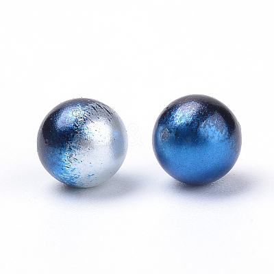Rainbow Acrylic Imitation Pearl Beads OACR-R065-3mm-A11-1