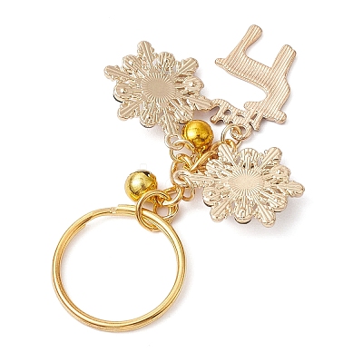 Alloy Enamel with Cubic Zirconia Keychain KEYC-JKC00863-1