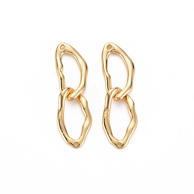 Brass Connector Charms KK-S364-001-1