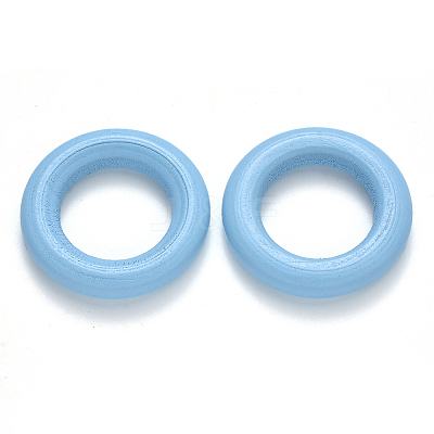 Spray Painted Maple Wood Linking Rings WOOD-N005-06A-1