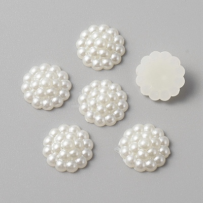 ABS Plastic Imitation Pearl Cabochons KY-WH0045-54A-1