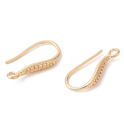 Brass Earring Hooks X-KK-Q770-09G-1