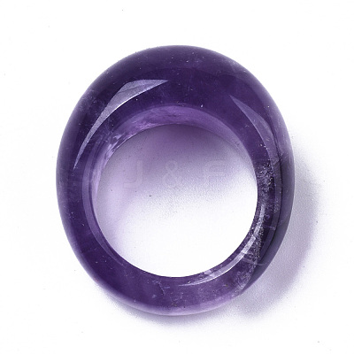 Natural Amethyst Rings G-N0326-032-1