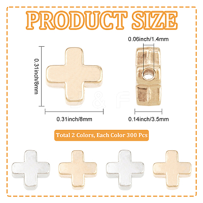 600Pcs 2 Colors CCB Plastic Beads CCB-PA0001-18-1