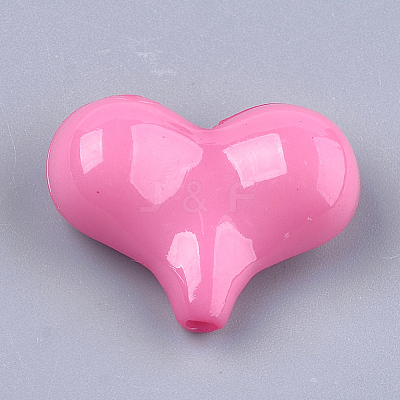Opaque Solid Color Acrylic Beads X-MACR-T030-12-1