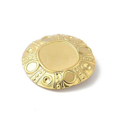 304 Stainless Steel Pendant Cabochon Settings STAS-D376-12G-1