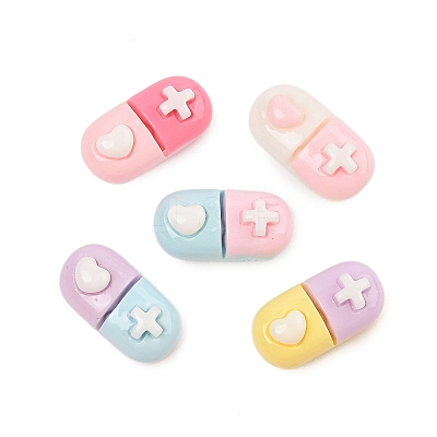 Opaque Resin Cabochons X-CRES-M037-08C-1