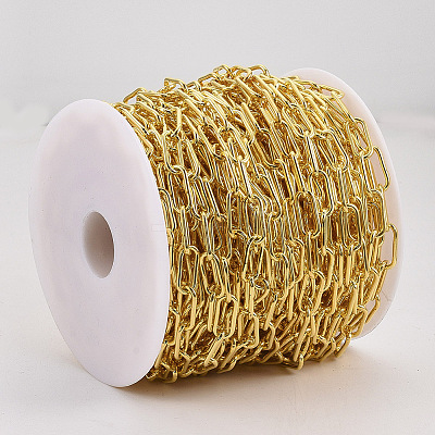 Unwelded Iron Paperclip Chains CH-S125-01B-G-1