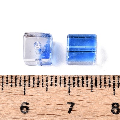 Baking Paint Transparent Glass Beads LS-DGLA-N005-01A-02-1