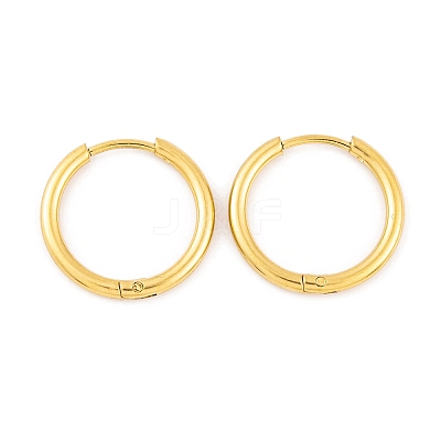 Ion Plating(IP) Round Ring 304 Stainless Steel Hoop Earrings for Women EJEW-G388-02B-G-1