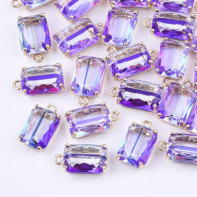 Transparent Glass Pendants GLAA-T007-20B-1