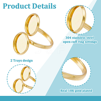 DIY Cuff Ring Making Kits DIY-HS0001-66-1